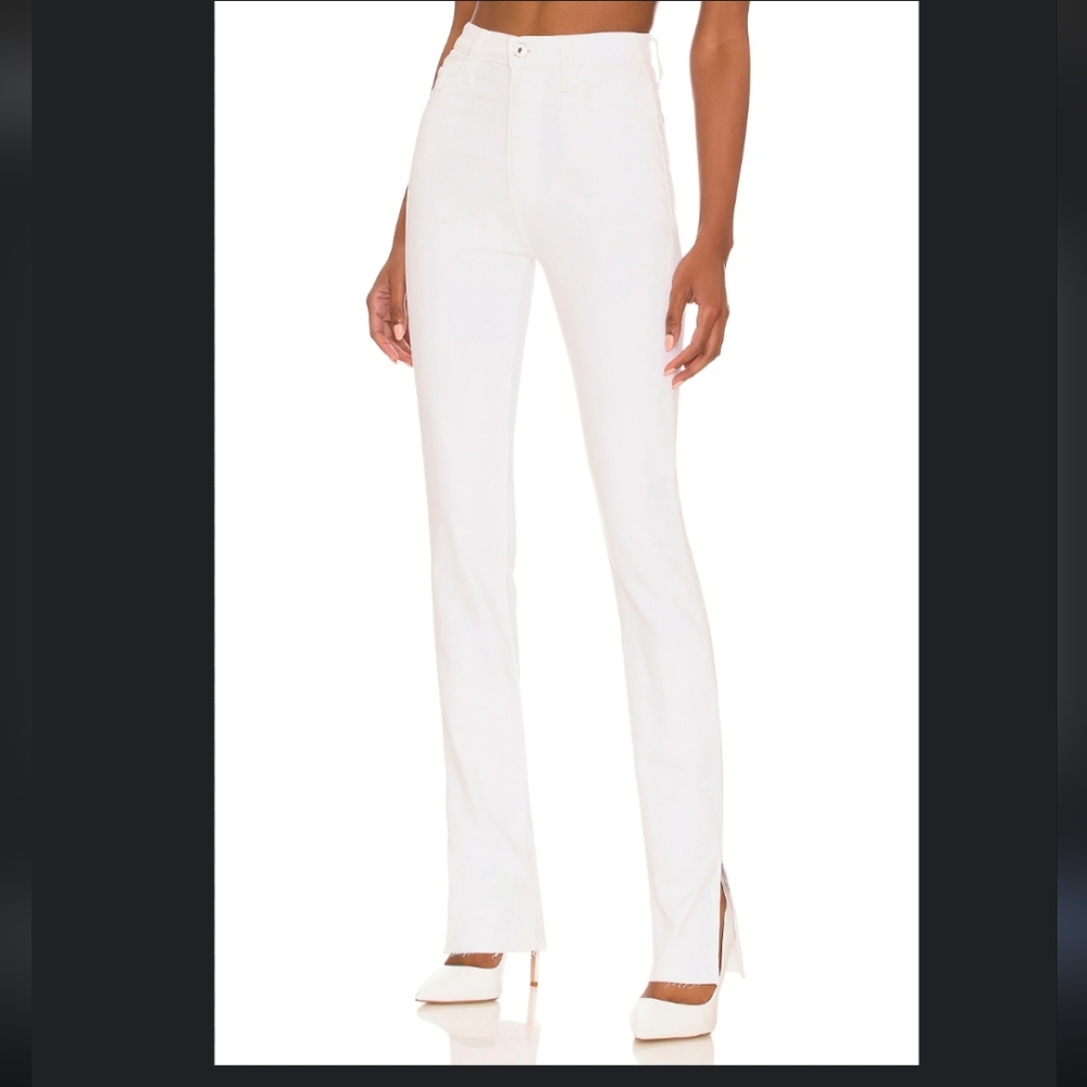 Favorite Daughter Valentina Tower High Rise Cigarette Jeans W27 Bahamas White